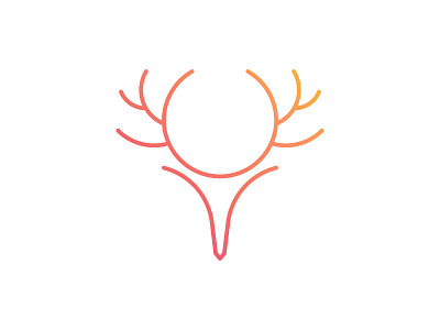 Geometric deer logo