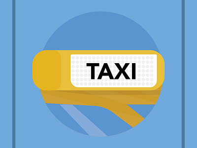 taxi icon blue design ilustration taxi