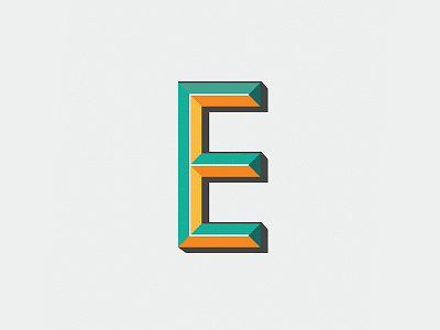 Typographic Alphabetic alphabet art design dimension e flat illustration southafrica texture typography