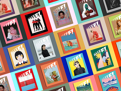FFFFF! artdirection editorial female graphicdesign illustration magazine