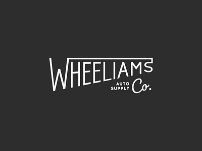 Wheeliams Logo branding car clean design flat graphicdesign identity logo vector