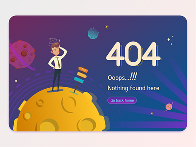 404 Page – Daily UI #008 008 404 app daily ui dailyui design error illustration ui ux