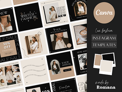 Instagram Canva Templates - Lux Fashion Pack