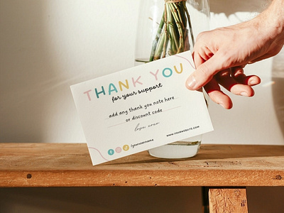 Playful Thank You Card | Canva Template