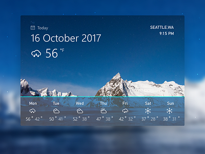 Weather calendar