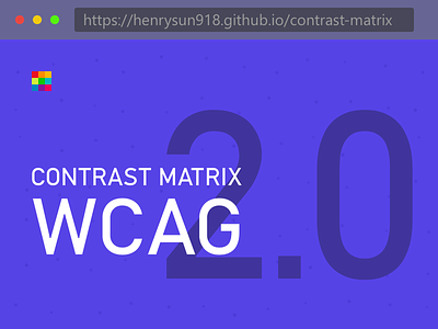 Contrast matrix contrast checker matrix