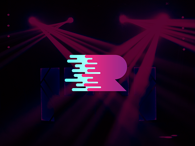 R&R Events - Logo abstract bold branding design dj events logo music r r letter logo symbol