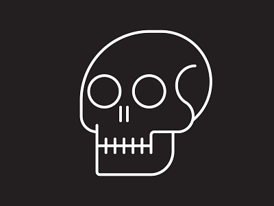 Simple Skull graphic design icon illustration metal skull skulls vector vector illustration