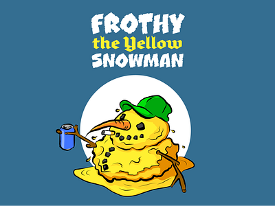 Frothy the Yellow Snowman
