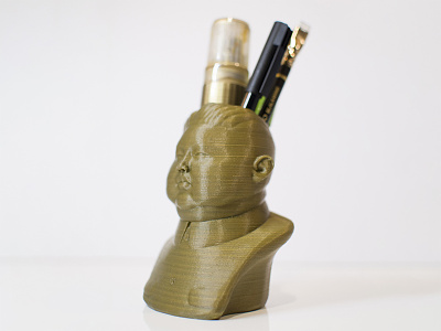Kim Jong Un Pen Cup 3d 3dprint 3dsmax blender3d character sculpt sculptris