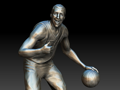"Jinglin" Joe Ingles Statue basketball characer sculpt sports statue utah jazz zbrush