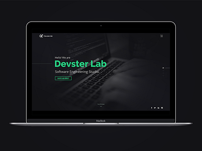 Website design for Devster Lab company