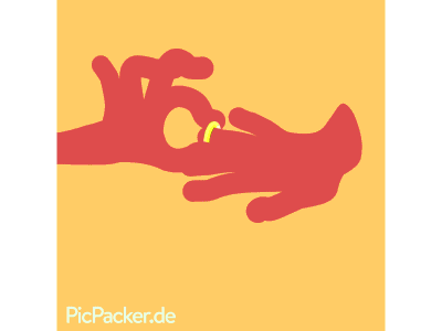 PicPacker GIF-Away issue#9 wedding special after effects gif animation hands illustration motion design particular picpacker shape animation wedding