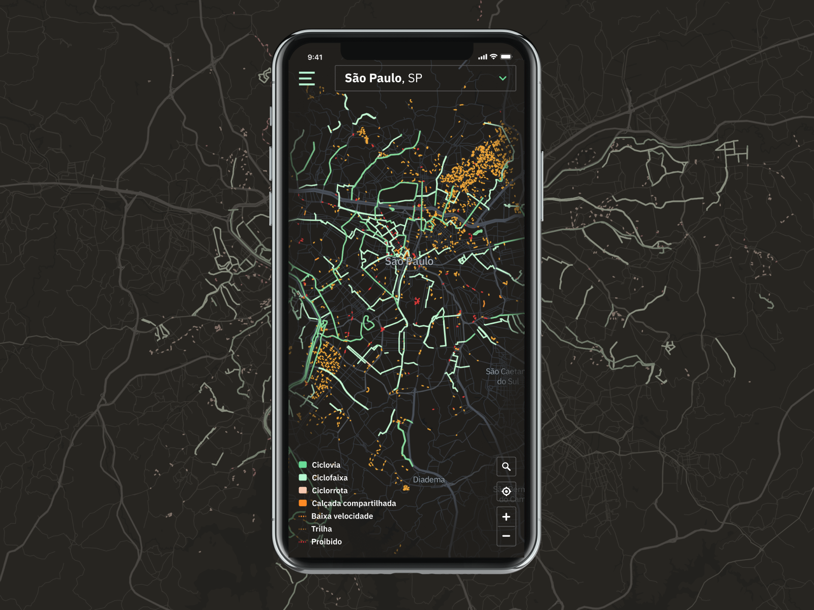 free bike map app