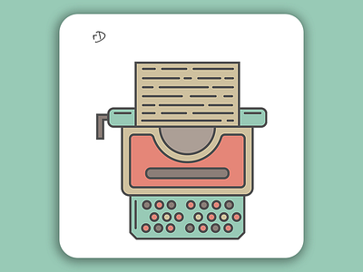 Typewriter adobe illustration illustrator photoshop