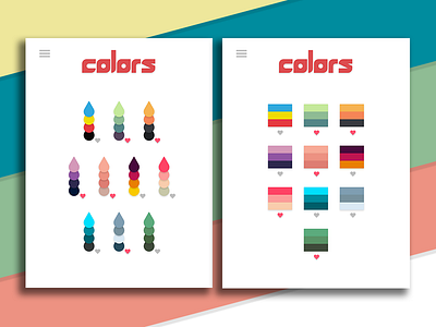 Colors app UI adobe design illustration illustrator photoshop product ui ux