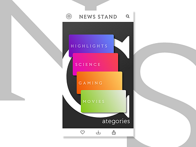 Newsstand Concept adobe design illustration illustrator photoshop product ui ux