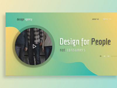 Design Agency Landing UI adobe design illustration illustrator photoshop product ui ux