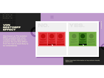 Von Restorff Effect - Laws of UX