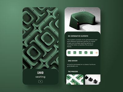 UNIO - Seating (Product App Concept)