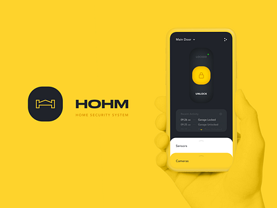 HOHM - Home Security System [Product Concept] app brand comfortable concept design hohm home inspiration iot life matte minimal modern product secure security system ui users ux