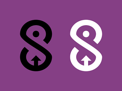 S logo branding flat illustration logo monochrome noteviews vector