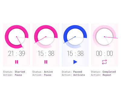 Timer design illustration noteviews timer ui