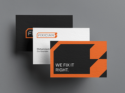 Fixician branding graphic design logo