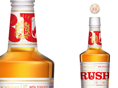 Cinnamon Rush aaron bueg design graphic graphic design hand drawn illustration liquor packaging spirits whisky