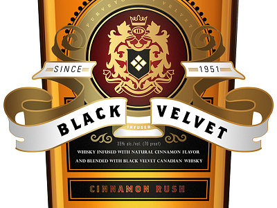 Cinnamon Rush aaron bueg design graphic graphic design hand drawn illustration liquor packaging spirits whisky