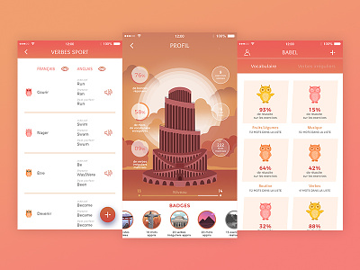 Babel Project app design learning mobile