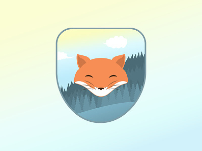 Logo - Fox badge fox illustration logo