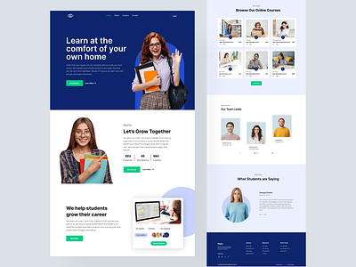 Skill Edge E-Learning Landing Page Design