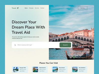 Landing Page Ui - Travel Agency