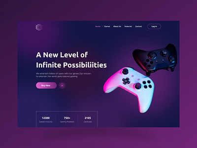 Gaming Landing Page UI