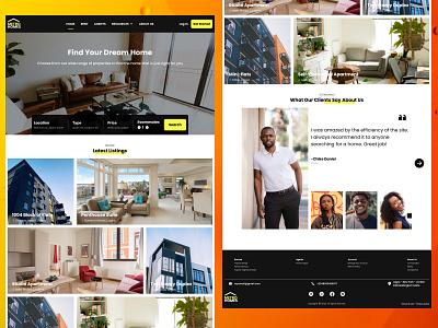 APARTMENT FINDER WEBSITE LANDING PAGE