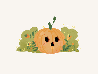 The Littlest Pumpkin halloween illustration jack o lantern october pumpkin spooky vectober