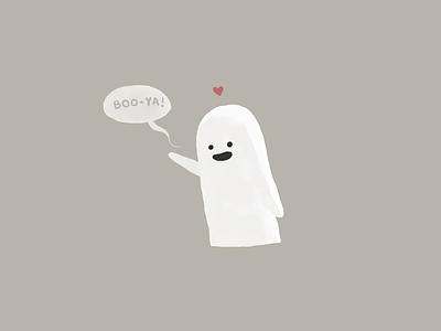 Boo-ya boo ghost happy ya