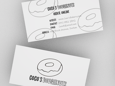 business card design 2d branding business card design doughnut graphic design logo vector