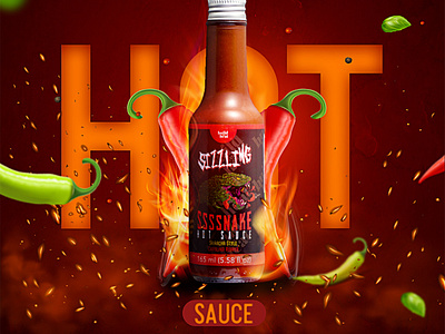 Sauce Package Design 2d branding chili sauce design graphic design package design
