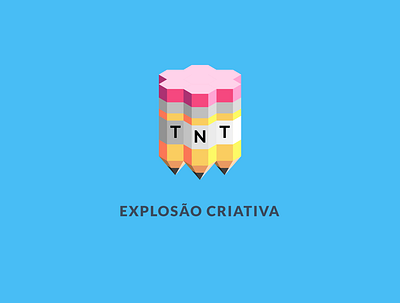Creative Explosion cubic isometric logo polygonal