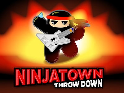 Ninjatown Throw Down cute guitar hero ninjas ninjatown shawnimals