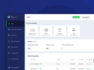 IZ Pay Pro Web ui ui ux