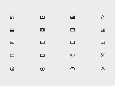 Mini Icons function icons layout template