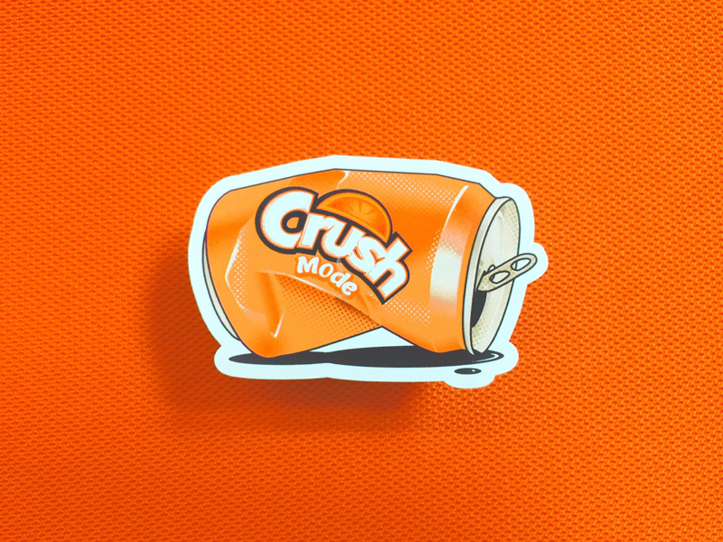 Crush Mode Sticker by Huilin Dai for Square on Dribbble