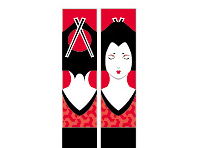 Chopstick Package Design chopstick geisha japanese package