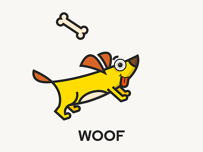 WOOF animals design graphic design illustration vector