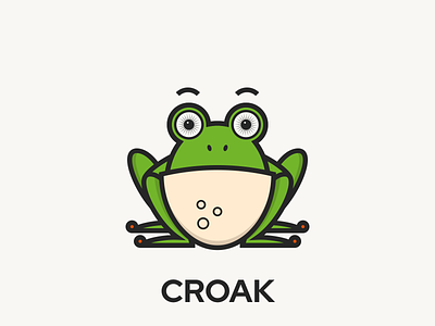 CROAK animals design graphic design illustration vector