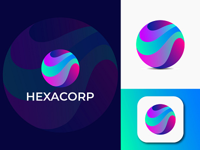 Hexacorp Logo Design brand brand design brand logo brandidentity branding brandlogo company logo design gradient gradient logo logo logo design logodesign logofolio logos logotipo tech logo technology