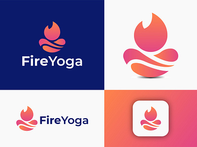 FireYoga Logo Design